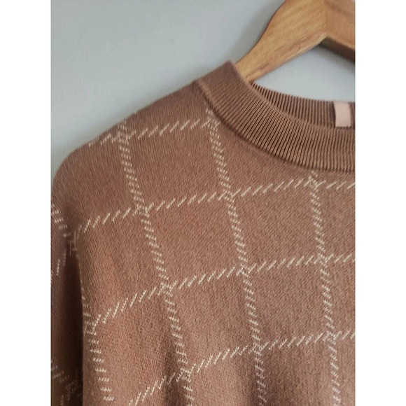 Luna Cozy Sweater Women's XL Humble Brown Silk Blend Pullover Top NWOT - Picture 3 of 11